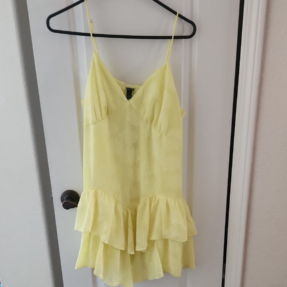 Wild Fable‎ Lemon Layered Dress, Size Large
